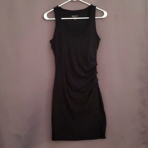 Athleta Della black ruched dress size small